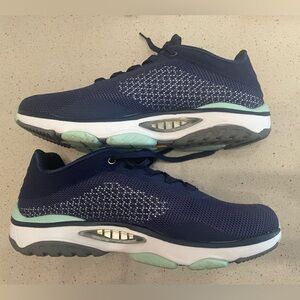 Abeo Navy and Mint Women's Sneakers